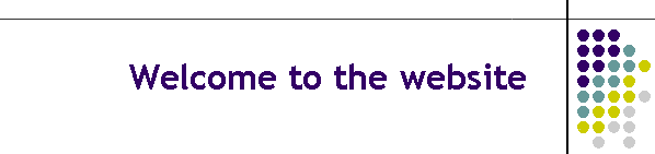 Welcome to the website